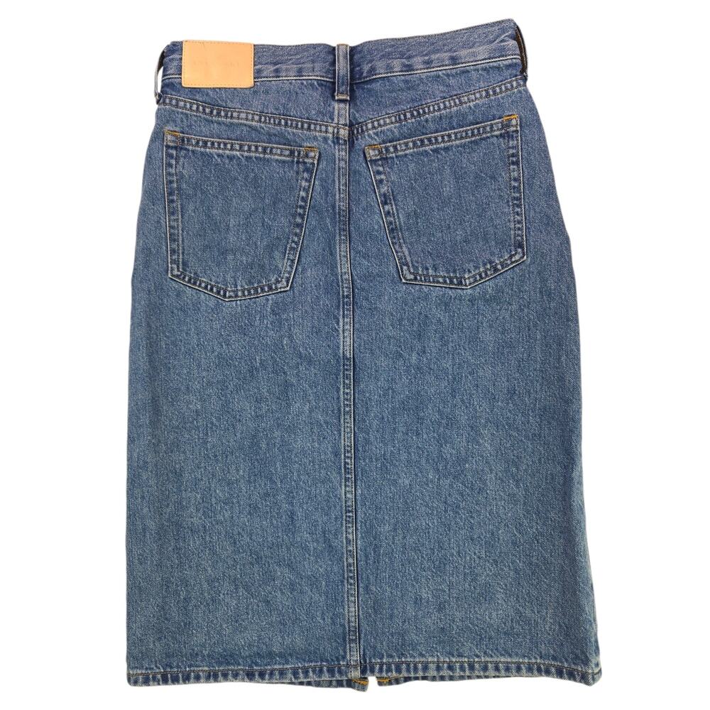 Everlane | The Mid-Way Midi Denim Skirt | Size 24 - Picture 6 of 7
